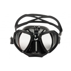 Маска для подводной охоты Salvimar Trinity с креплением для камеры GoPro чёрная
