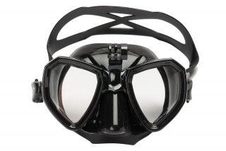Маска для подводной охоты Salvimar Trinity с креплением для камеры GoPro чёрная